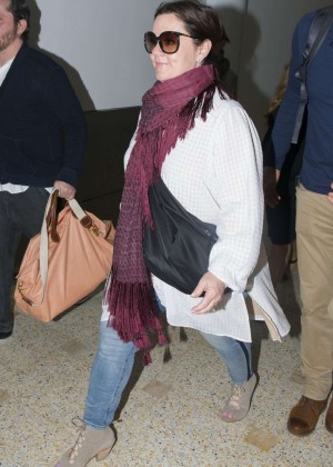Melissa Mccarthy in Jeans at Airport in Sydney