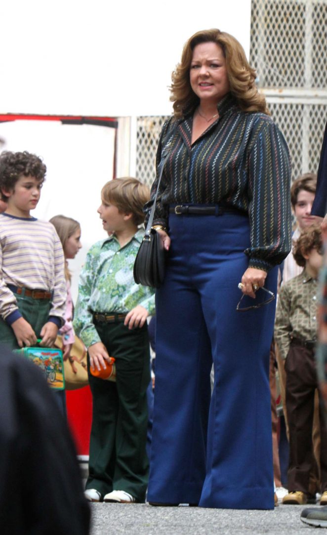 Melissa McCarthy on the set of 'The Kitchen' in Harlem