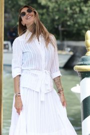 Melissa Satta - Arriving at 2019 Venice Film Festival