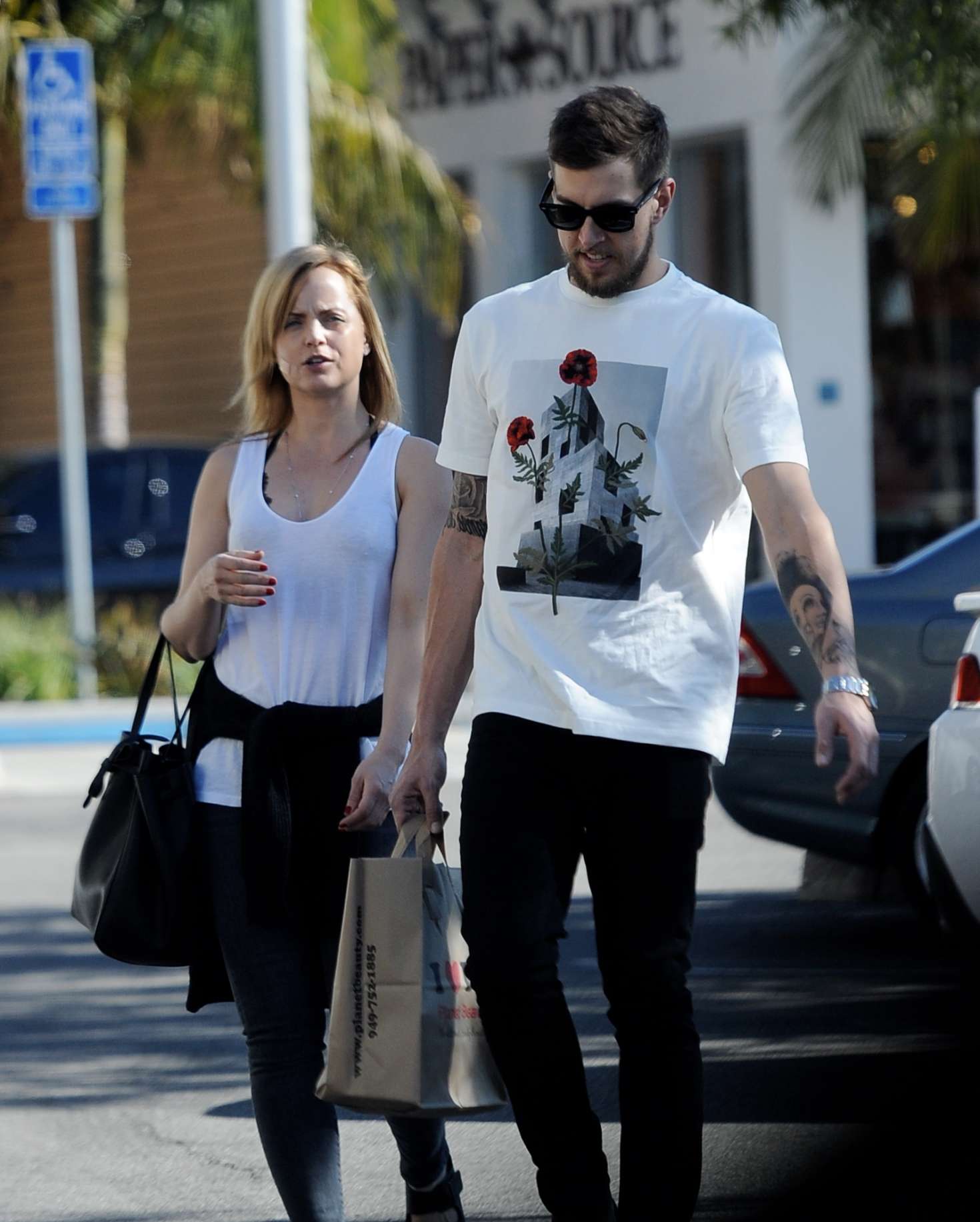 Mena Suvari and Boyfriend Michael Hope out in West Hollywood. 