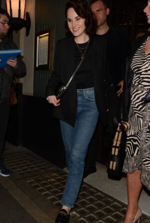 Michelle Dockery - Exits The Ivy Covent Garden in London