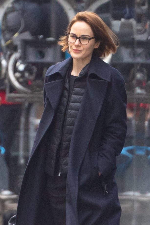 Michelle Dockery - Seen at the Old Bailey in London