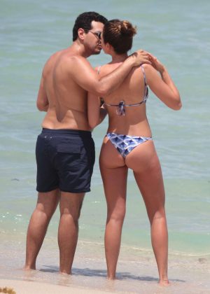 Michelle Fedalto - Bikini Candids at a Beach in Miami
