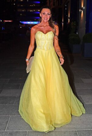 Michelle Heaton - Departing the Butterfly Ball in London