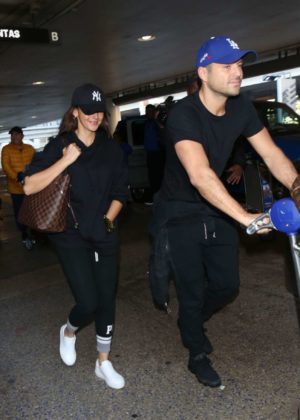 Michelle Keegan and Mark Wright at LAX Airport in LA
