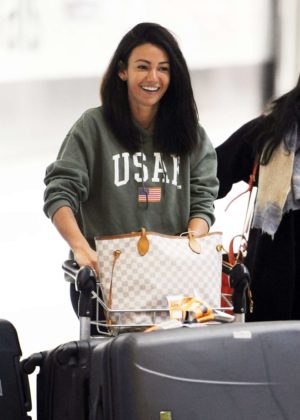 Michelle Keegan - Arriving at Heathrow Airport in London