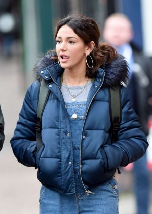 Michelle Keegan - Filming 'Brassic' TV show in Manchester