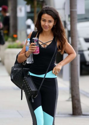 Michelle Keegan - Heads to the gym in West Hollywood