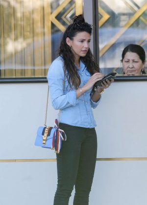 Michelle Keegan in Black Jeans - Out in Beverly Hills
