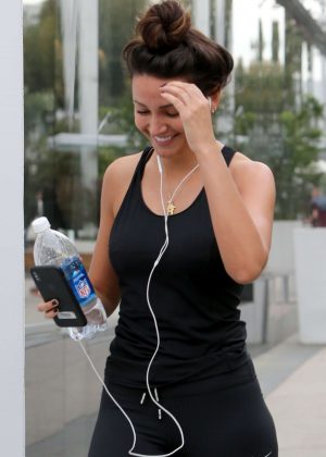 Michelle Keegan - Leaving her gym session in West Hollywood