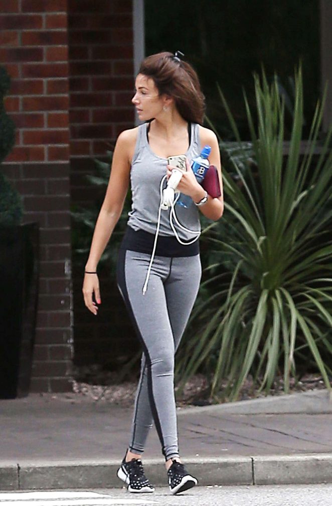 Michelle Keegan - Leaving the gym in Manchester