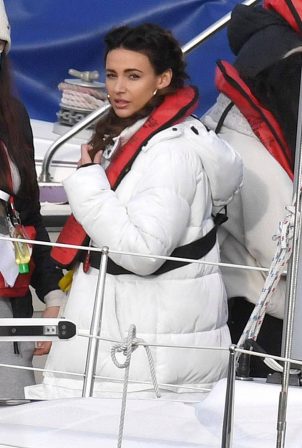Michelle Keegan - On set of TV Show Brassic in Wales