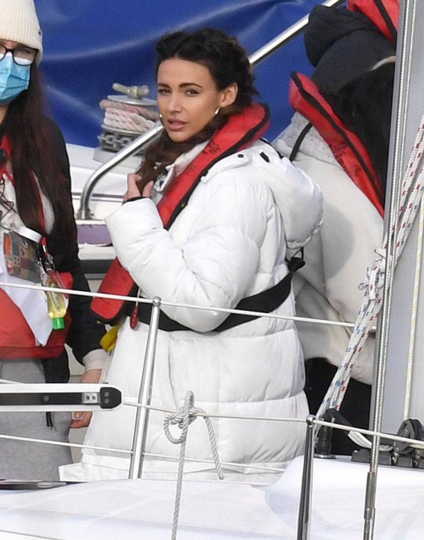 Michelle Keegan - On set of TV Show Brassic in Wales