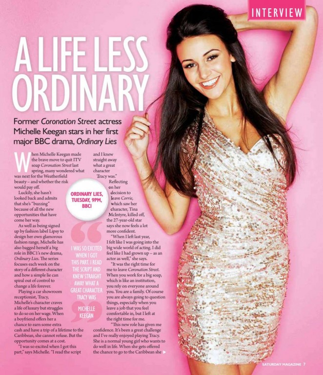 Michelle Keegan - Saturday Daily Express Magazine (March 2015)