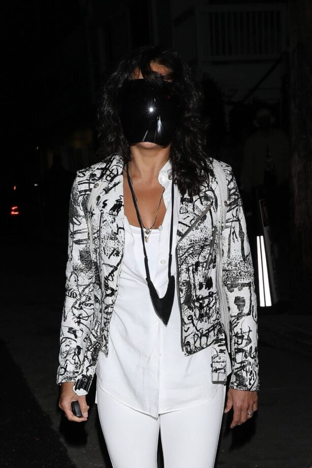 Michelle Rodriguez - Exits Giorgio Baldi after enjoying dinner in Santa Monica