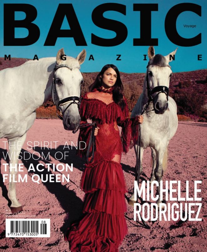 Michelle Rodriguez for BASIC Voyage Cover 2018