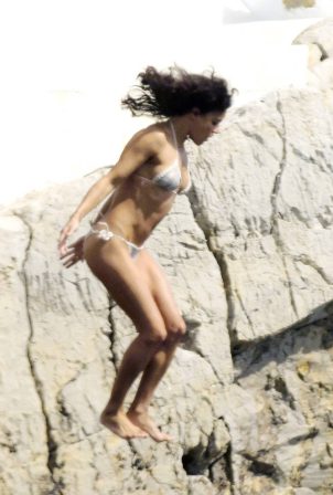 Michelle Rodriguez - In a bikini at the Hotel Du Cap Eden Roc in Cannes