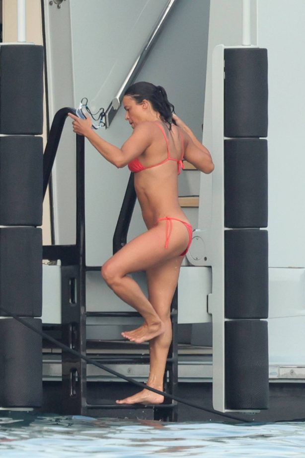 Michelle Rodriguez - In a bikini during her vacation on a yacht in Porto Cervo