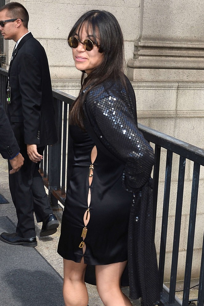 Michelle Rodriguez - Jeremy Scott Fashion Show Spring 2016 NYFW in NYC