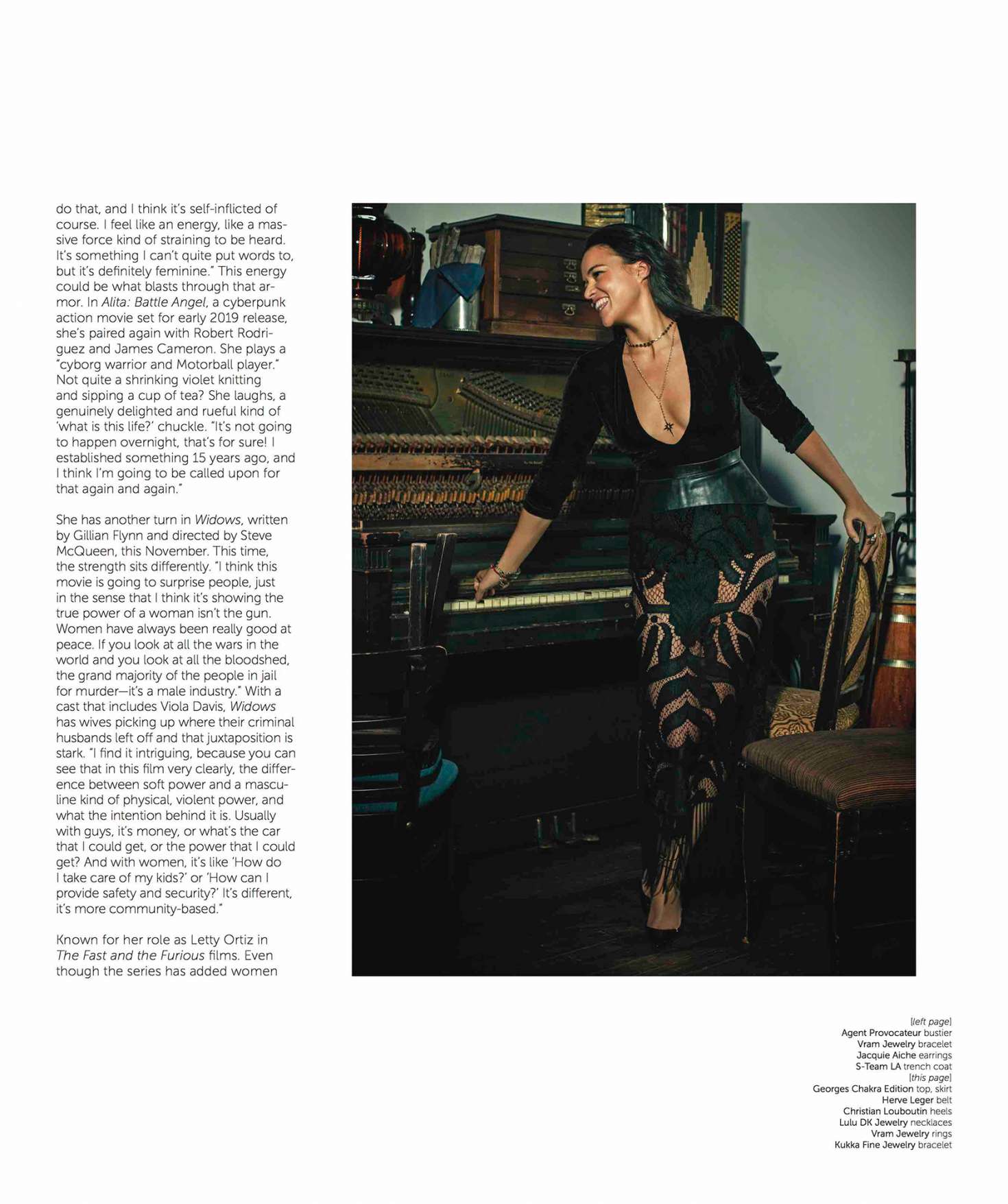Michelle Rodriguez: Moves Magazine 2018 -12 | GotCeleb