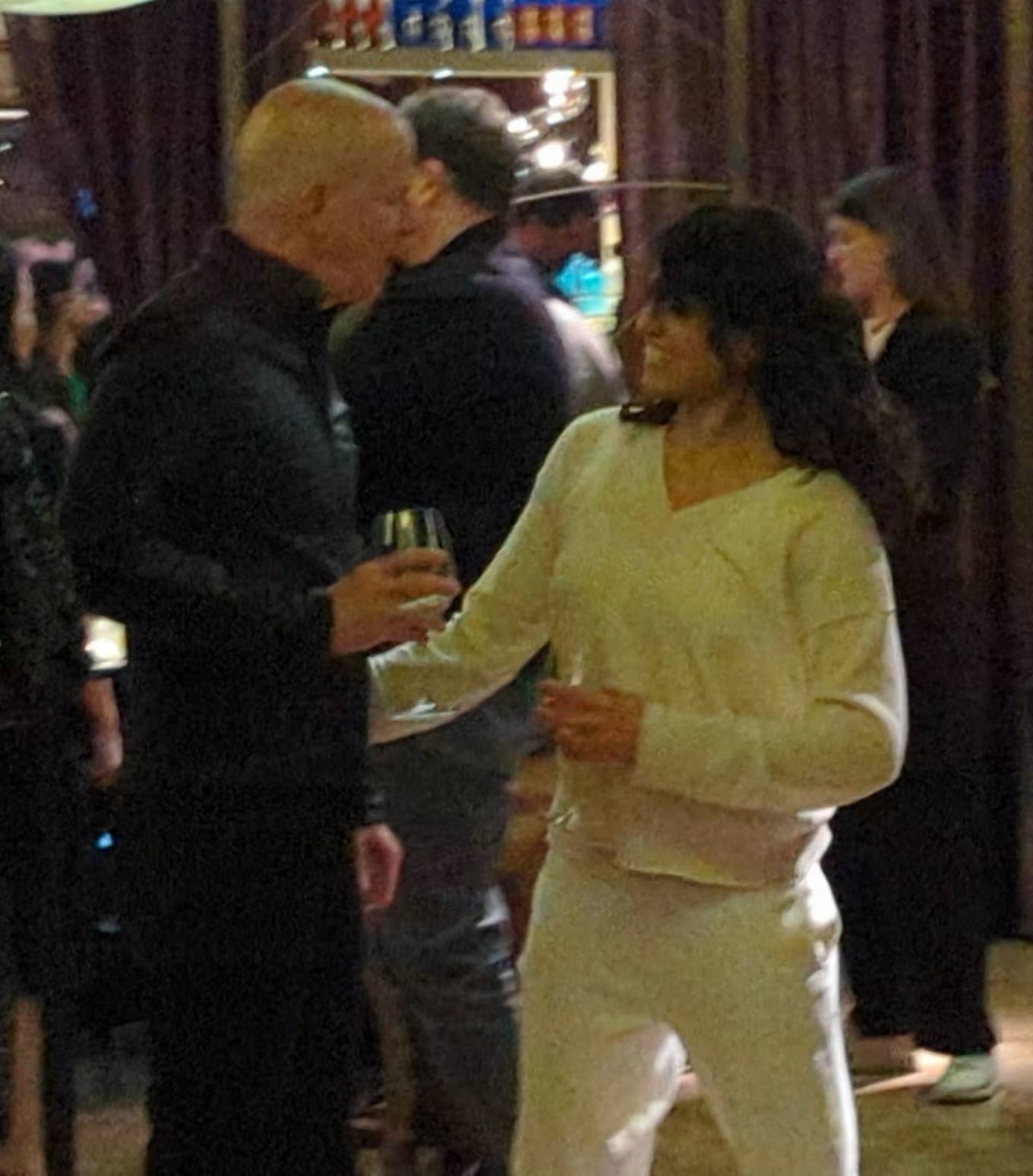 Michelle Rodriguez - Seen with Vin Diesel at Fast X party in Las Vegas
