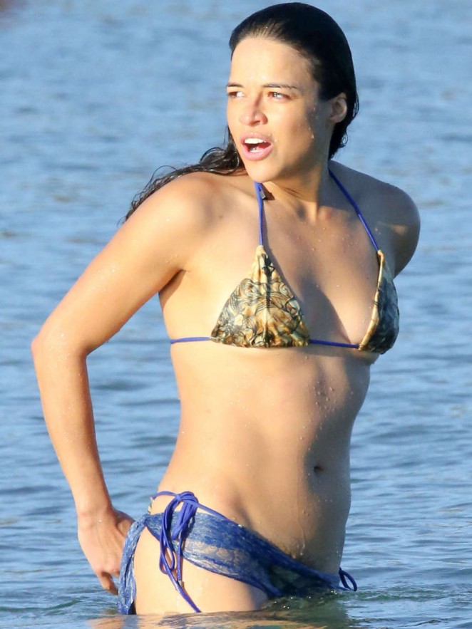 Michelle Rodriguez in Bikini in Porto Cervo