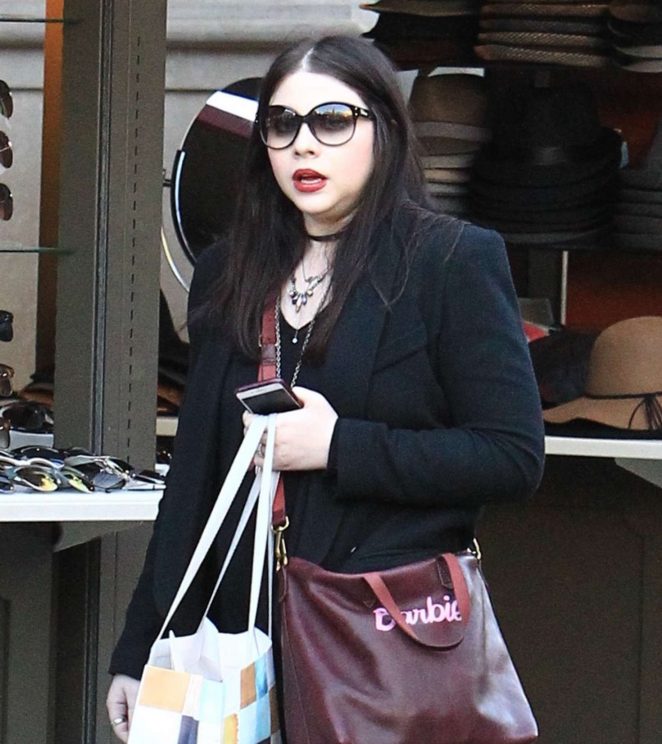 Michelle Trachtenberg at The Grove in Los Angeles