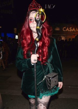 Michelle Trachtenberg - Exits the Casamigos Halloween Party in Los Angeles