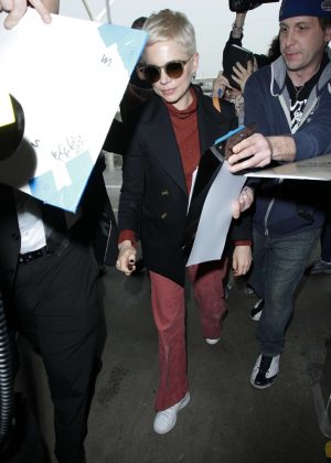 Michelle Williams at LAX International Airport in Los Angeles