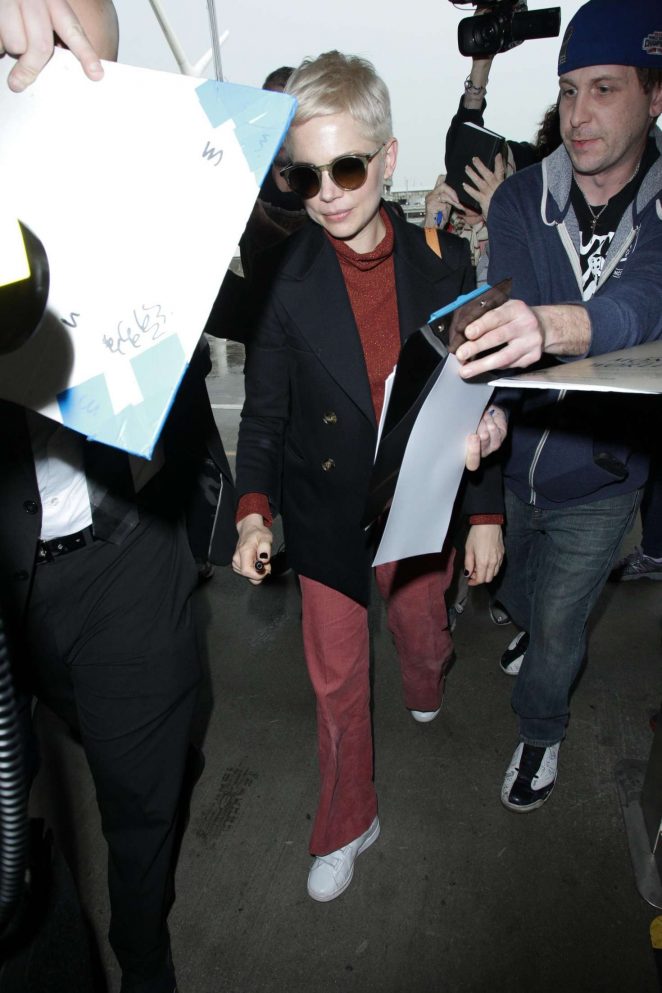 Michelle Williams at LAX International Airport in Los Angeles