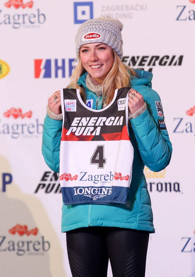 Mikaela Shiffrin - ALPINE SKIING - FIS World Cup ladies bib draw in Zagreb