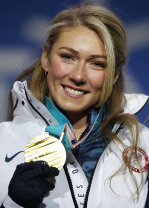 Mikaela Shiffrin - Award ceremony ALPINE SKIING at Olympic Winter Games in PyeongChang
