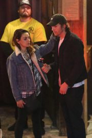 Mila Kunis and Ashton Kutcher - Leaving a party in Los Angeles