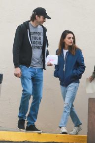 Mila Kunis and Ashton Kutcher - Out in Los Angeles