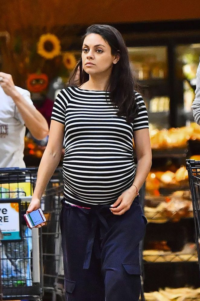 Mila Kunis grocery shopping in Studio City