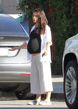 Mila Kunis in Long Skirt out in Beverly Hills