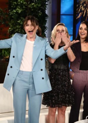 Mila Kunis Kristen Bell and Kathryn Hahn - The Ellen DeGeneres Show in LA