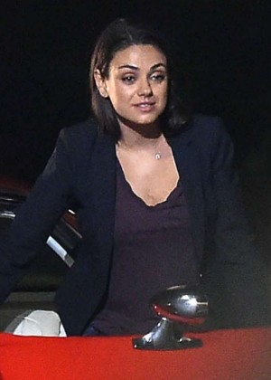 Mila Kunis on the set of 'Bad Moms' in New Orleans
