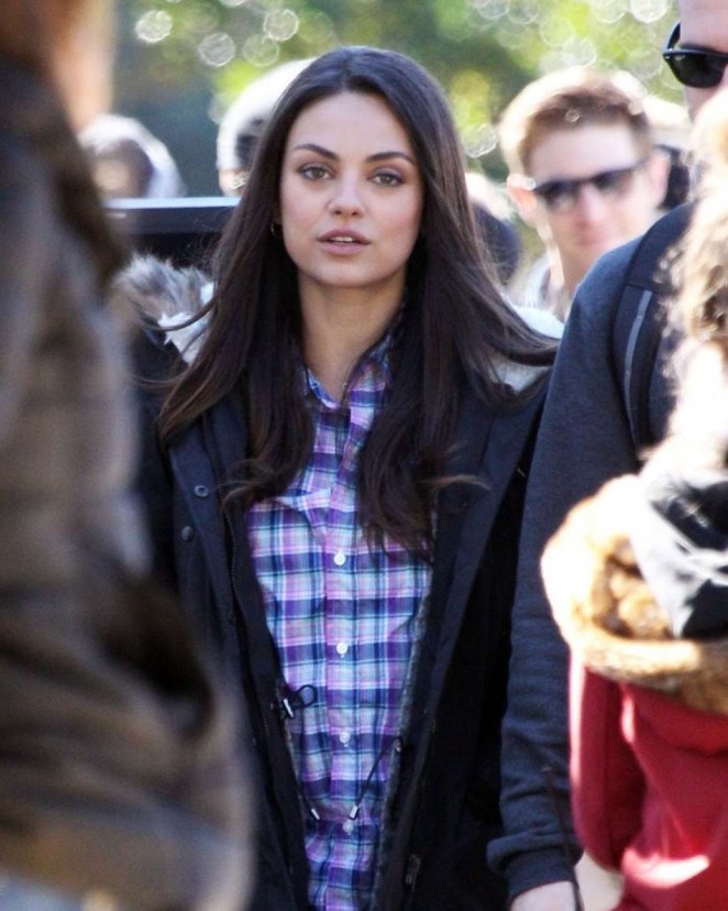Mila Kunis on the set of 'Bad Moms' in New Orleans
