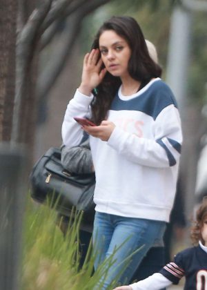 Mila Kunis out for breakfast in Beverly Hills