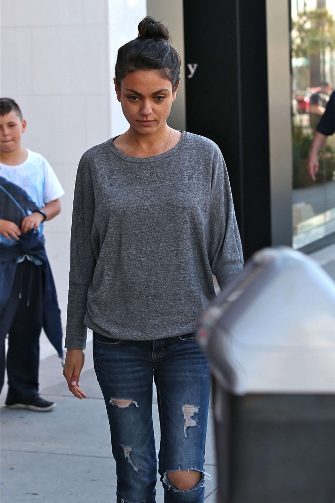 Mila Kunis out for Lunch in Beverly Hills