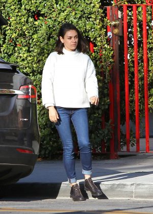 Mila Kunis out running erands in Los Angeles
