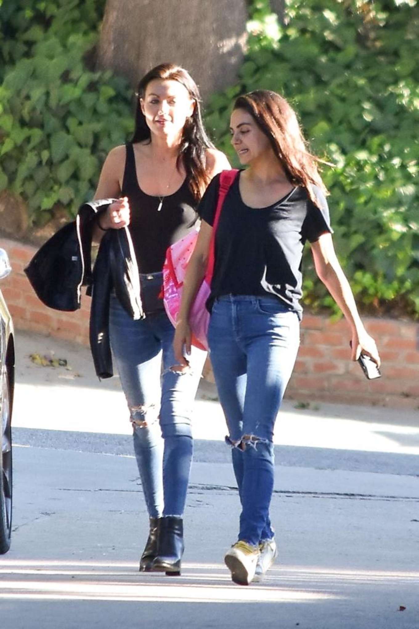 Mila Kunis out with a friend in Sherman Oaks
