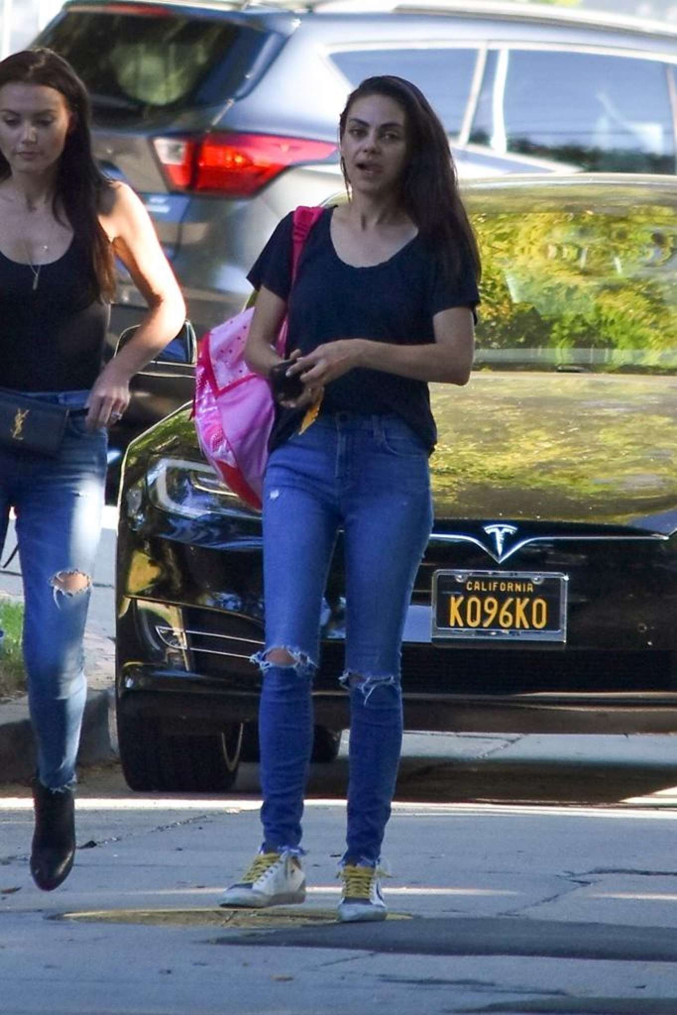 Mila Kunis out with a friend in Sherman Oaks