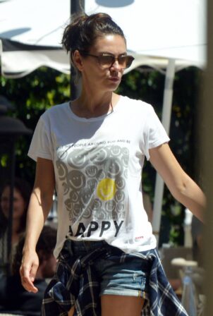Mila Kunis - Steps Out for family lunch in Santa Barbara
