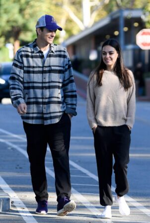 Mila Kunis - With Ashton Kutcher out in Los Angeles