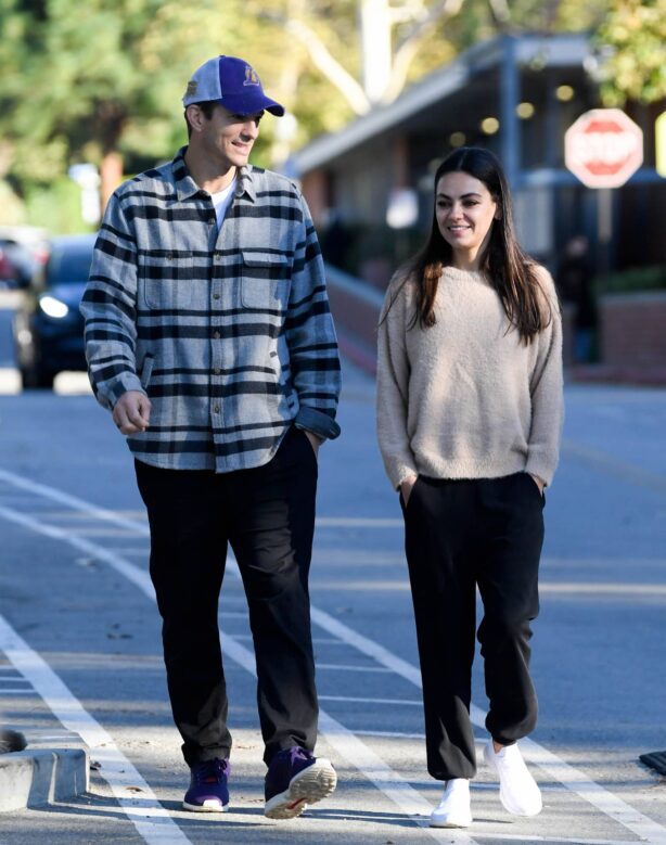 Mila Kunis - With Ashton Kutcher out in Los Angeles