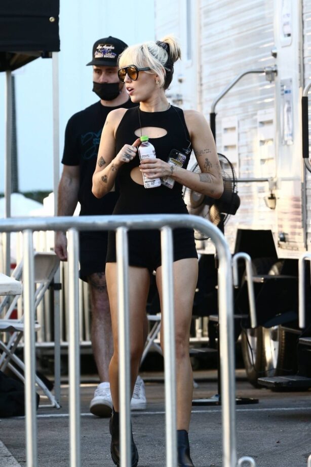 Miley Cyrus - Ahead of the NBC concert in Miami
