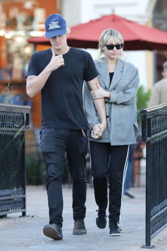 Miley Cyrus and Cody Simpson - Out in Calabasas