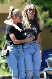 Miley Cyrus and Kaitlynn Carter in Jeans - Out in Los Angeles